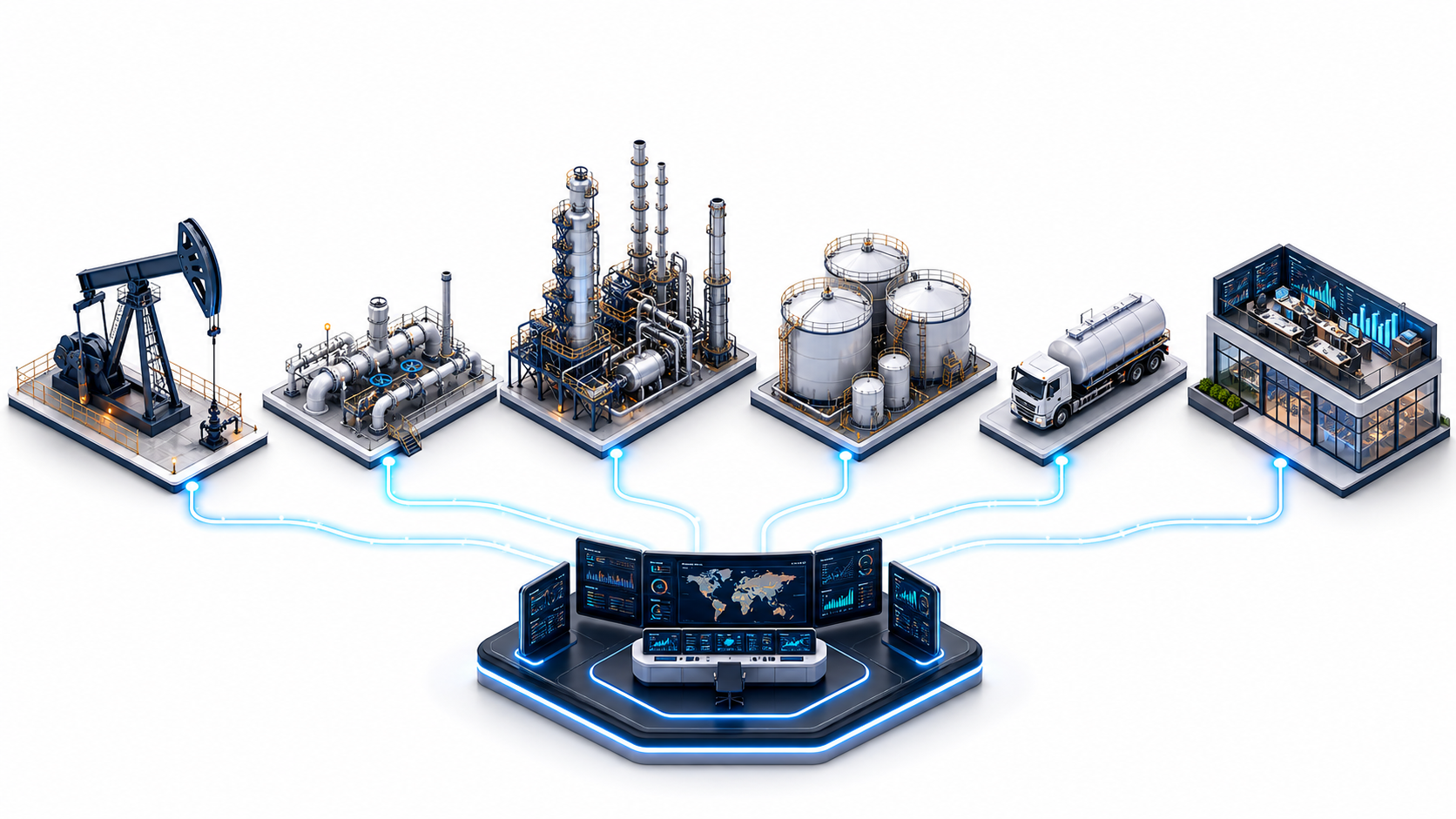 Generated Energy Ops Software oil and gas value chain from upstream to trading and finance